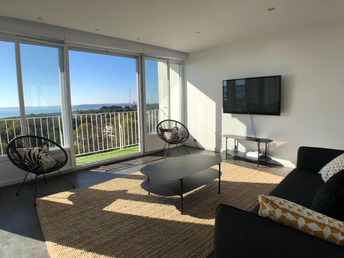 Superbe Appartement Avec Une Vue Mer Panoramique Brest Exterior foto